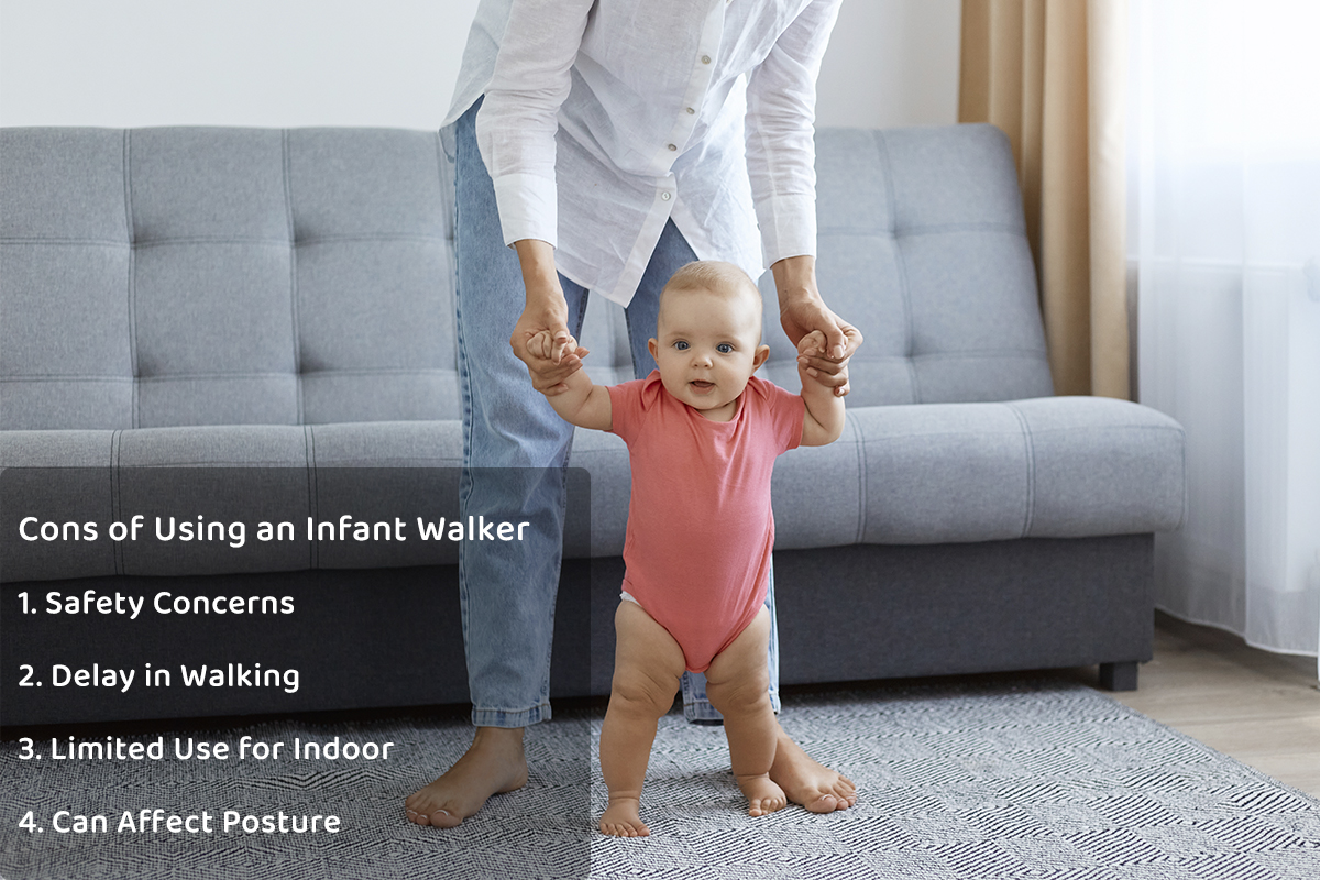 cons of using baby walker